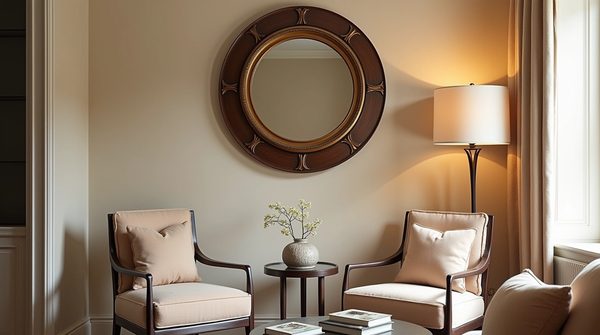 Miroir rond rotin : la pièce maîtresse pour une déco murale chaleureuse et tendance